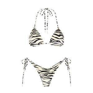 Triangl VINCA BRAEZ Bikini Top - S - Ivory/Black